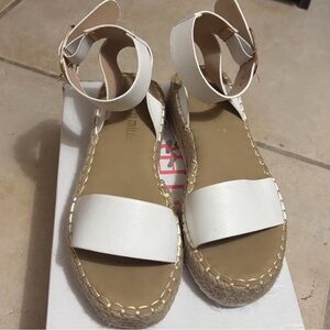 Women's White Espadrille Sandals